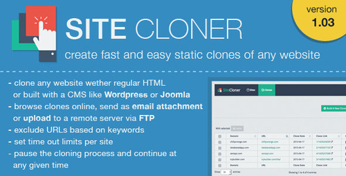 Product picture SiteCloner - Make Clones or Copies of any website