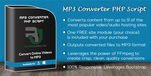 Product picture MP3 Converter PHP Script