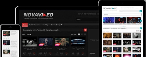 Product picture Novavideo Video Wordpress theme