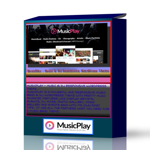 Product picture MusicPlay - Music & DJ Responsive WordPress Theme