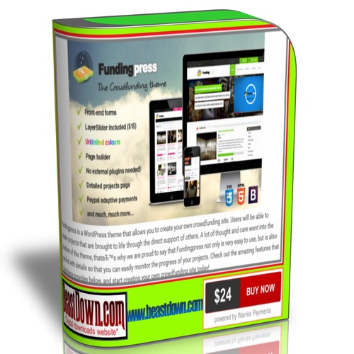 Product picture The Crowdfunding WordPress Theme -Fundingpress