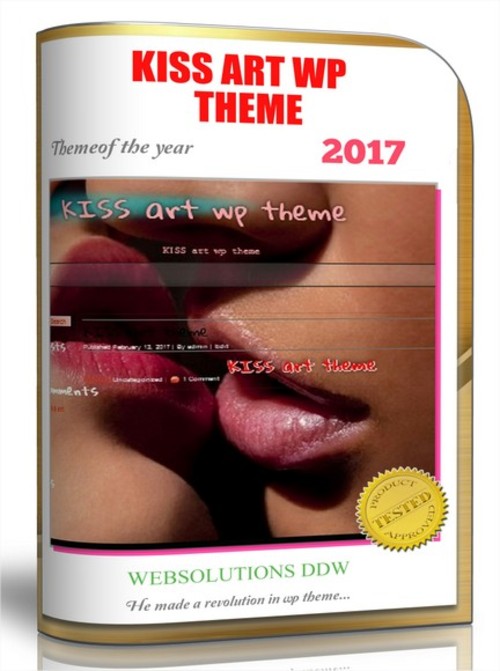 Product picture Kiss art wp theme-wordpress theme