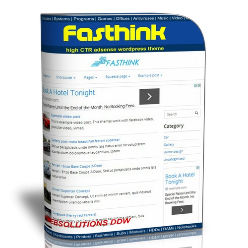 Product picture Fasthink high CTR adsense wordpress theme