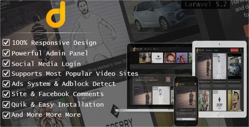Product picture Darky v1.2.1 - Viral Media Sharing Script