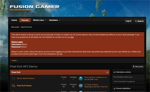 Product picture Fusion Gamer 2.1 - Dark Game Style for XenForo 2